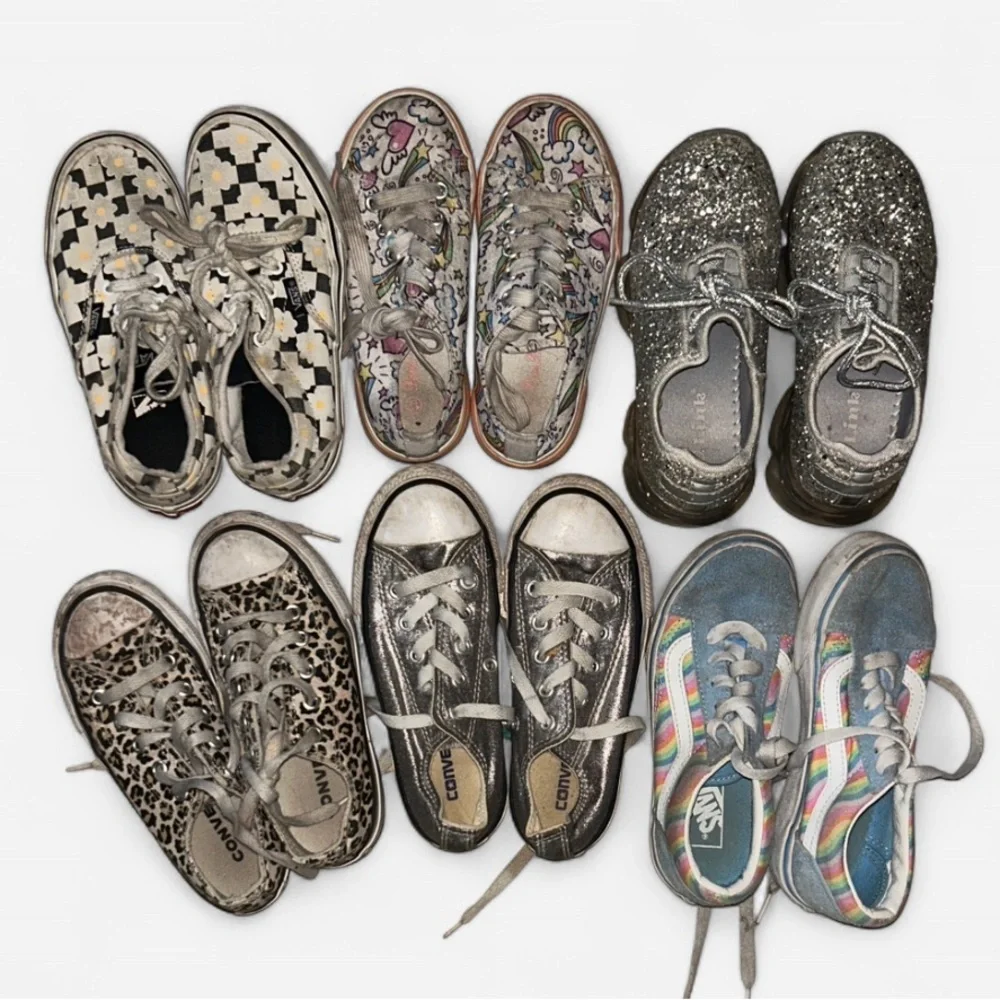 Converse Kids' Multi-Color and Black Sneakers